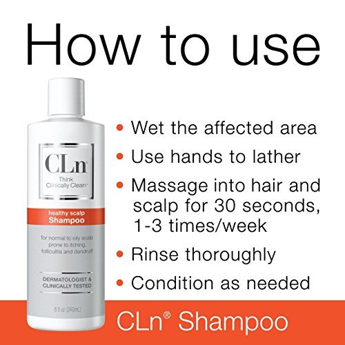 CLn Shampoo for Scalp Prone to Folliculitis, Dermatitis, Dandruff, Itchy and Flaky Scalp, 8 oz.