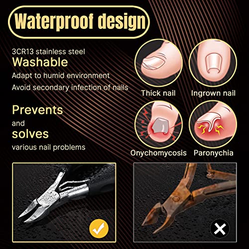 Nail Clippers for Thick Nails Heavy Duty,Ingrown Thick Toenails Scissors