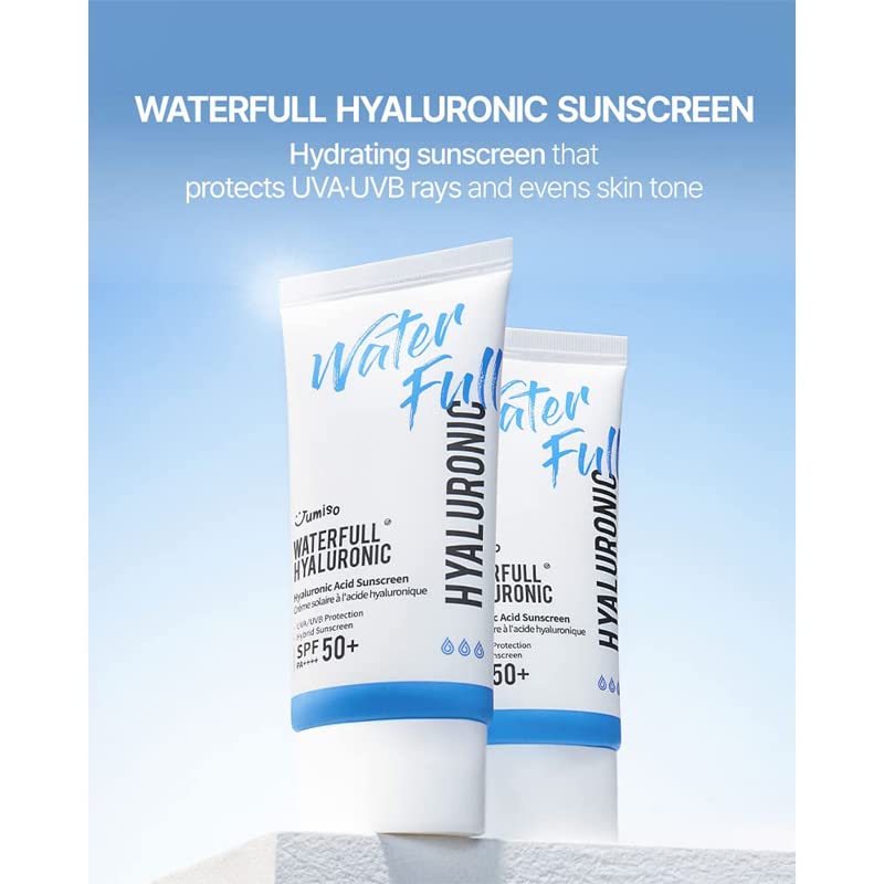 Helloskin Waterfull Hyaluronic Acid Sunscreen SPF 50+ PA++++ 50ml Hydrating Vegan Sunscreen for All Skin Types