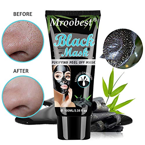 Blackhead Mask, Peel Off Mask, Blackhead Remover Mask, Face Mask with Activated Carbon, Purifying Black Face Mask, Deep Skin Clean Purifying Acne