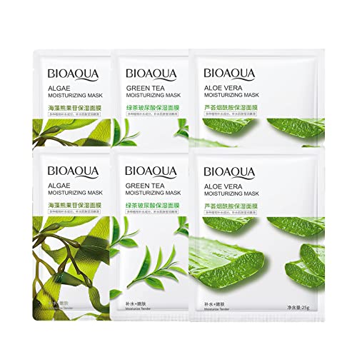 Sheet Mask,5Pcs Fruit Extract Face Mask Set,Aloe Vera Gel Face Mask,Hydrating Face Mask,Face Masks Beauty,Face Masks Skincare,Improves Skin Face