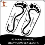 60Pairs(120feets) Spray Tanning DISPOSABLE STICKY FEET BLACK