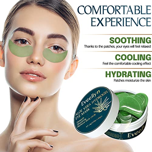 Eveellyn Under Eye Patches, Collagen Under Eye Masks 30 Pair, Eye Masks for Puffy Eyes, Dark Circles, Eye Bags, Improve Lines and Wrinkles Eye Ca