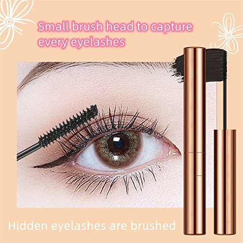 Mini Brush Mascara, For short and sparse eyelashes,Lengthening and Thick, Volume, Long Lasting, Waterproof & Smudge-Proof, All Day Full(1 Pcs)