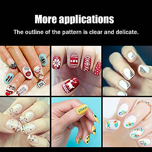 3Pcs Nail Art Brushes Fine Liner,Nail Art Design Tools for DIY Nail Painting Drawing(7/9/11mm)