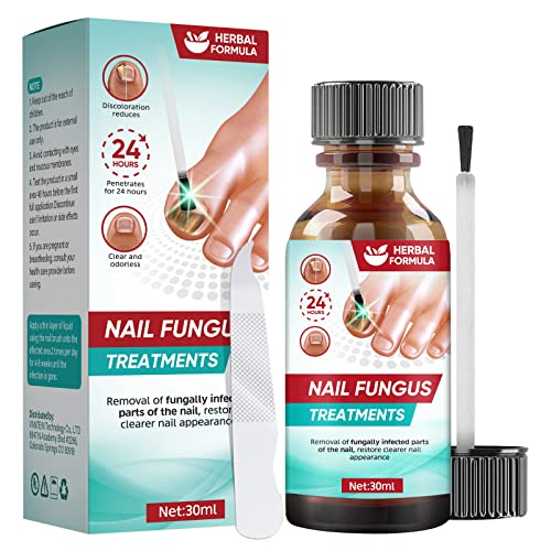 Chinoxia Fungal Nail Treatment, Extra Strong Nail Fungus Treatment for Toenail, Nail Repair Kit with File and Brush -30ml