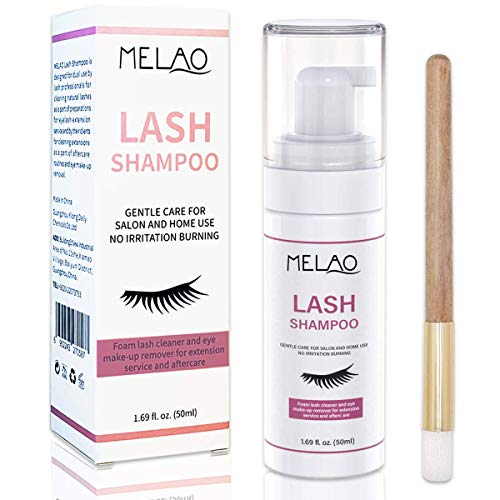 Eyelash Extension Cleanser Eyelash Extension Shampoo Lash Foam Shampoo for Extensions, Paraben & Sulfate Free