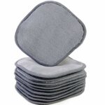 Polyte Premium Hypoallergenic Chemical Free Microfibre Fleece Makeup Remover and Facial Cleansing Cloth (13x13 cm, 10 Gray Cloths)