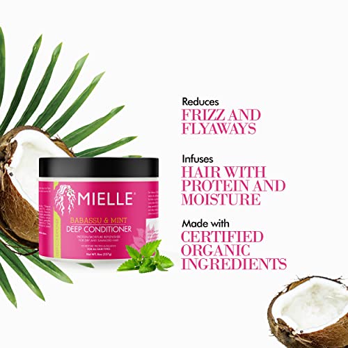 Mielle Organics Babassu & Mint Deep Conditioner with Protein, 227 g