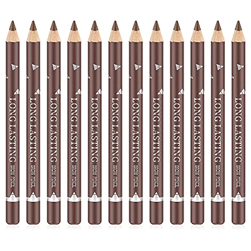 Go Ho 6 PCS Eyebrow Eye Liner Pencil Set,Easy to Color Waterproof Eyebrow Pencil,Professional Long-lasting Eyeliner Makeup Brow Tint Pen,3 Colors