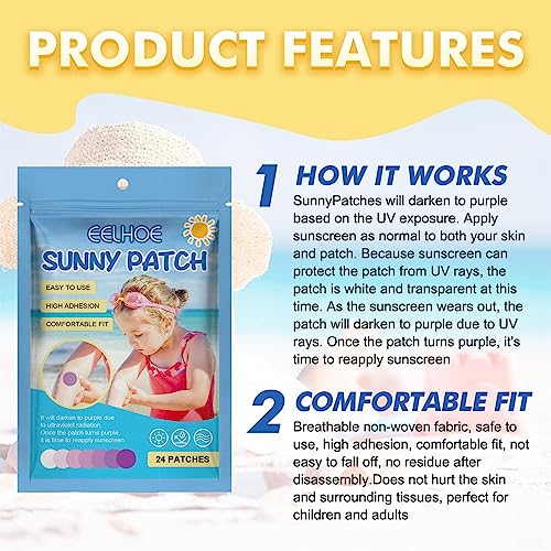 Solar Buddies Sunscreen Applicator, UV Sunscreen Dots Stickers Reapply Reminder, Sunscreen Stickers Reapply Reminder for Kids and Adult (2 packs