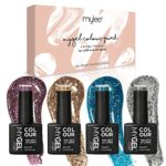 MYGEL by Mylee Gel Nail Polish Autumn WInter Quad Colour Set 4x10ml - UV/LED Soak-Off Nail Art Manicure Pedicure for Professional, Salon & Home U