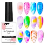 Makartt 15ml Clear Blooming Gel Nail Polish, Soak Off UV LED Blossom Gel Nail Polish for Nail Decoration, Nail Painting Blooming Gel Polish, Bloo
