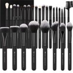 DUcare Makeup Brushes 27Pcs Professional Premium Synthetic Hair Kabuki Foundation Brush Face Powder Blush Blending Eyeshadow Make Up Brushes Kit-