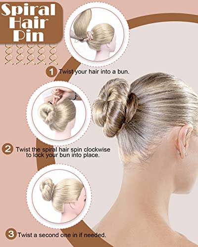 Lictin 70PCS Hair Styling Set, Hair Bun Maker, Hair Design Styling Tools, DIY Hair Accessories, Hair Modelling Tool Kit, Magic Simple Fast Spiral