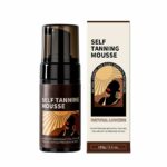 Bronzing Self Tanner Mousse,Self-Tanning Foam Lightweight,All Natural Sunless Tanning Mousse, Fast-Drying Formula Fast Drying Vegan Fake Tan (Med