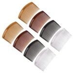 8 Pieces French Side Combs PROUSKY Women Hair Comb Strong Hold Hair Clips Accessories Plastic Twist Decorative Comb Hair Clips Bridal Wedding Vei