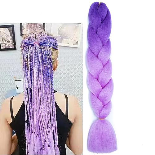 Braiding Hair Extensions Braiding Hair Fashion Synthetic Braid Hair Extensions for Women Braiding Coloured Hair for Braiding DIY Wigs Cosplay (Bl