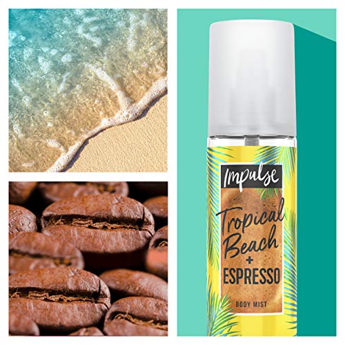 Impulse Wild and Spontaneous Fragrance Gift Set with Tropical Beach and Expresso Body Mist and Balm