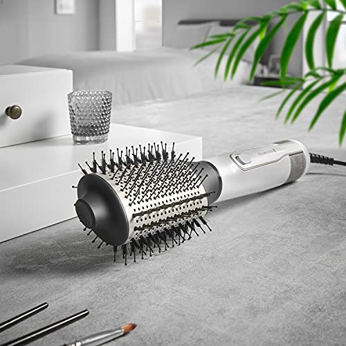 Remington Hydraluxe Volumising Hot Air Styler - Hair Dryer Brush with Moisture Lock Ceramic Coated Barrel and Hydracare Temperature Setting - AS8