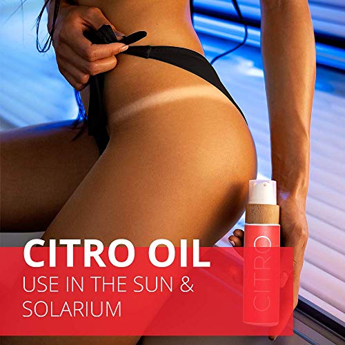 COCOSOLIS CITRO Tanning Accelerator - Organic Tanning Oil with Vitamin E & Citrus Fragrance for Quick Intense Tan - Tanning Enhancer for Rich Cho
