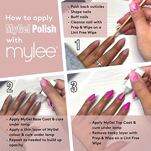MYGEL by Mylee Gel Nail Polish Duo Colour Set 2x10ml - UV/LED Soak-Off Nail Art Manicure Pedicure for Professional, Salon & Home Use - Long Lasti