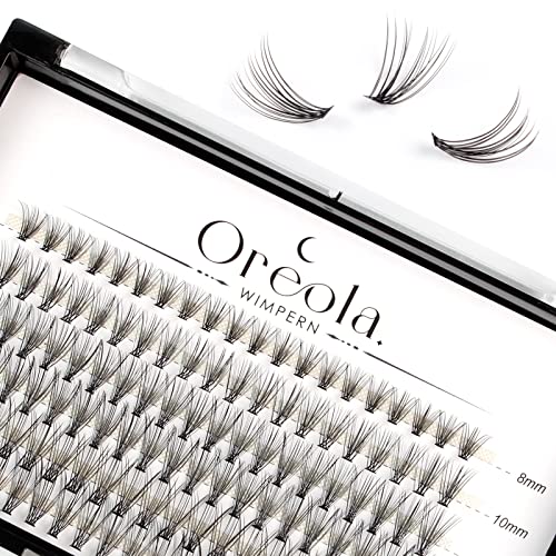 Oreola False Eyelashes Individual Natural Eyelash Individual Lashes Cluster for DIY at Home Ultra-Light Individual Cluster Lash Extensions 0.07C