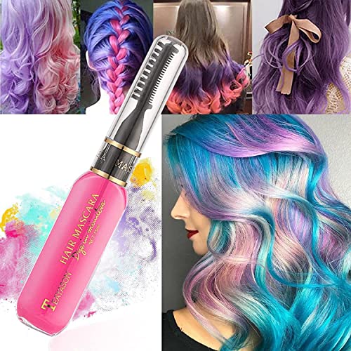 Hair Chalks For Girls,Hair Chalk,Temporary Hair Colour Spray, Hair Mascara,Coloured Hairspray For Kids,Wash In Wash Out Hair Colour,Wash Out Hair