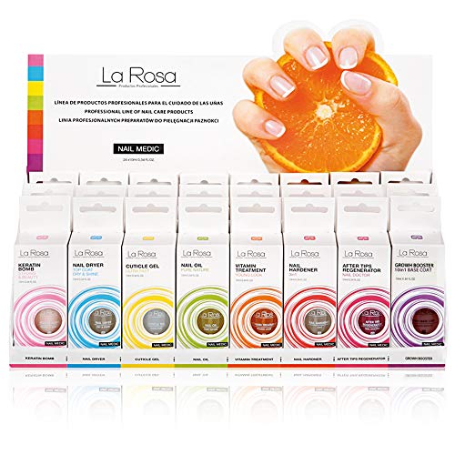 LaRosa Nail REPAIR serum KERATIN BOMB nail care vegetable treatment strengthener nail growth BEST SOLUTION for damaged, brittle nails - 10 ml