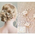 Bridal Hair Pins - 3pcs Fashion Retro Elegant Ladies Pearl Rhinestone Hair Accessories for Wedding Bridal Jewelry Bridal Hair Accessories Headpie
