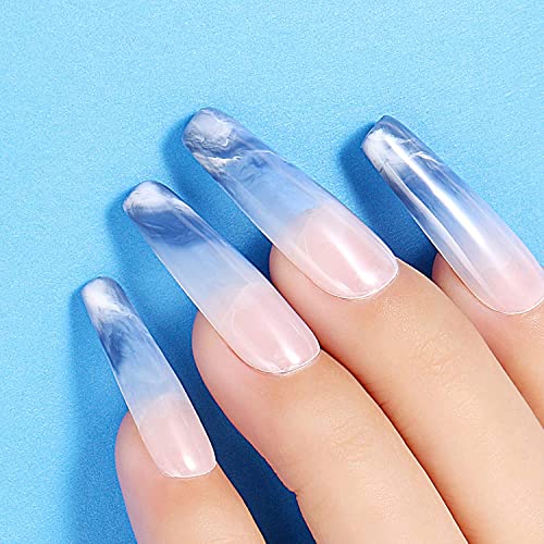 AIMEILI Clear Blooming Gel Nail Polish, Soak Off UV LED Blossom Gel Polish, Nail Blooming Gel for Nail Decoration, Spreading Effect, Nail Paintin