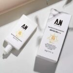 AN Skin Protection Sun Block, Natural Minerals Sunscreen SPF50 PA+++, Daily Protection, Safe for Sensitive Skin, Water Resistent, Lightweight 30g