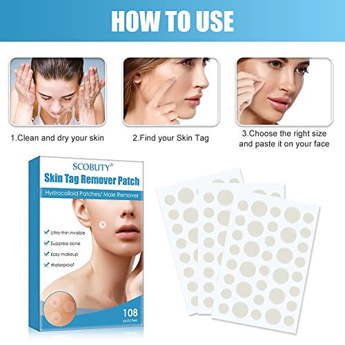CBROSEY Skin Tag Removal Patches,Mole Remover,Acne Pimple Master Patch