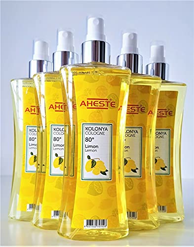 AHESTE LEMON COLOGNE AFTERSHAVE TURKISH KOLONYA PUMP SPRAY 250ML