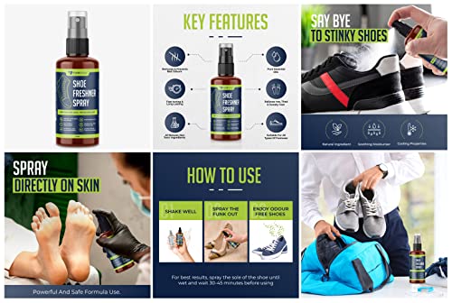 Shoe Freshener Spray | Odour Eliminator | Antibacterial Foot Eliminator | 200ml