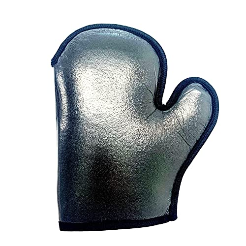 Pink/Black Microfibre Tanning Mitt for Fake Tan Waterproof Inner Lining with Thumb for Easy Grip and Application (Black)