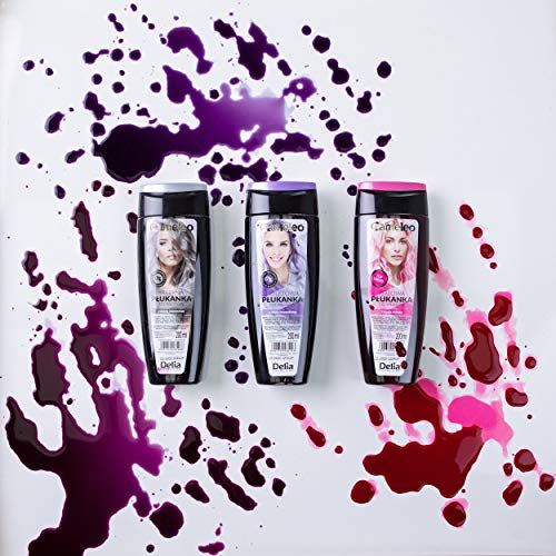 Cameleo - Pink Hair Toner with Rose Water, NO Yellow Shades, Tones, Semi Permanent Hair Dye - Blonde, Grey Hair - Colour & Care - Paraben Free |