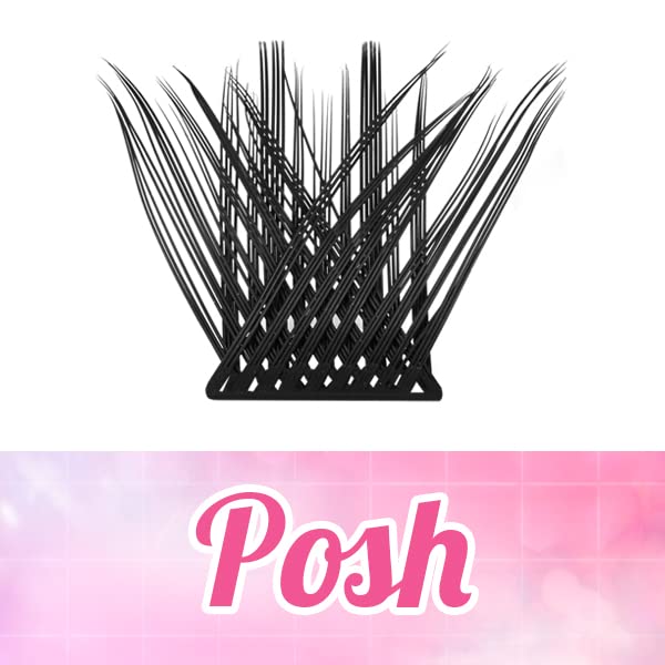 Lash Clusters, 72 Pcs Individual Cluster Lashes DIY Lash Extension 8-16mm Eyelash Clusters Volume Wispy Lashes Super Thin Band Reusable Soft & Co
