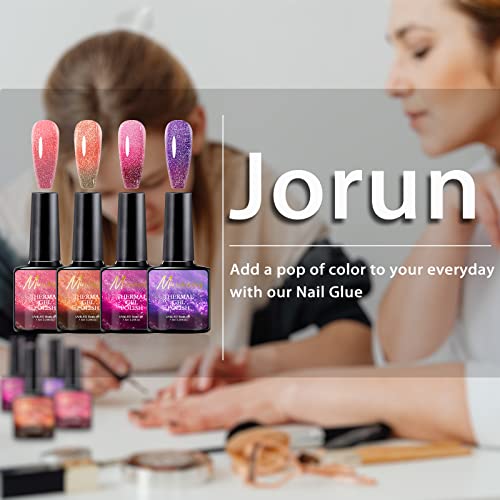 Colour Changing Gel Nail Polish Set,Requires Drying Under UV/LED Lamp Nail Gel Polish Set,Color is Bright and Moist Gel Nail Varnish Set, Easy to