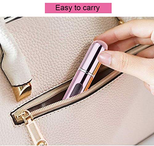 Perfume Atomizer Refillable, 8 ml Refillable Atomiser Perfume Spray Bottle Mini Underfill Empty Travel Bottle Clear Visual Container Bottle Set o
