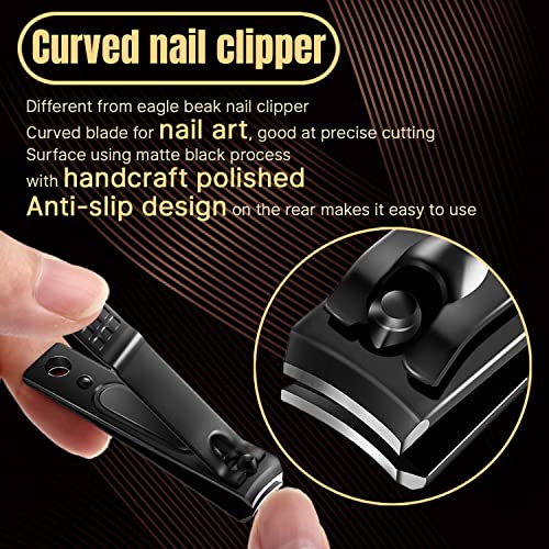 Nail Clippers for Thick Nails Heavy Duty,Ingrown Thick Toenails Scissors with Nail File(4 Pcs Set)