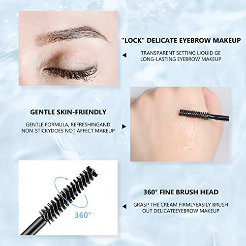 Mimore 2 Pcs Brow Fix Gel, Clear Eyebrow Gel, Waterproof And Sweat-Proof Eyebrow Repair Liquid Brows Styling, Long Lasting Eyelash Fix Gel