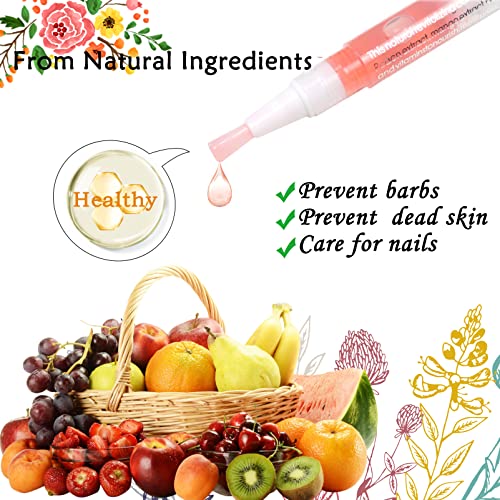 Nail & Cuticle Oil Pen for Nail Care, Nail Oil Pen 2PCS Nail Revitalize Oil Pen Jojoba Seed Oil Hand & Nail Treatment Pedicure