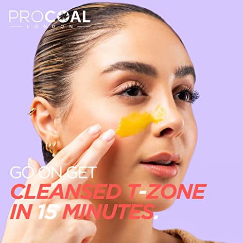 Blackhead Remover Mask, Glycolic, Turmeric Peel Off Face Masks by Procoal – Fights Blackheads, Pollutants & Free Radicals, Not Suitable for Sensi