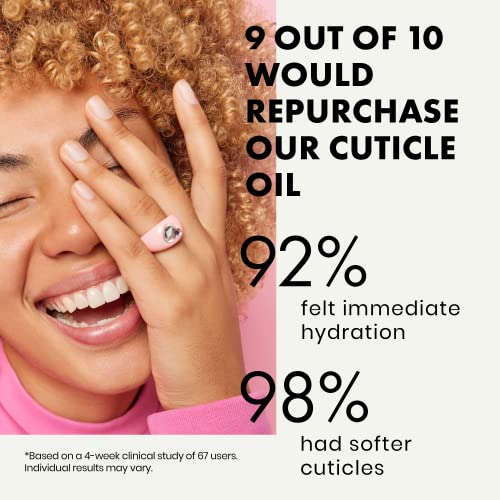 Advanced Cuticle Oil - 3X More Hydrating with Vitamin E for Brittle/Damaged/Dry Nails & Cuticles - Water-Free - Palm Oil - Free 100% Vegan/Dermat