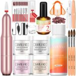 Saviland Professional Acrylic Nail Kit with Electric Nail Drill - 15g Pink/Clear/White/Nudes Acrylic Powder and Liquid Set Acrylic nail Brushes N