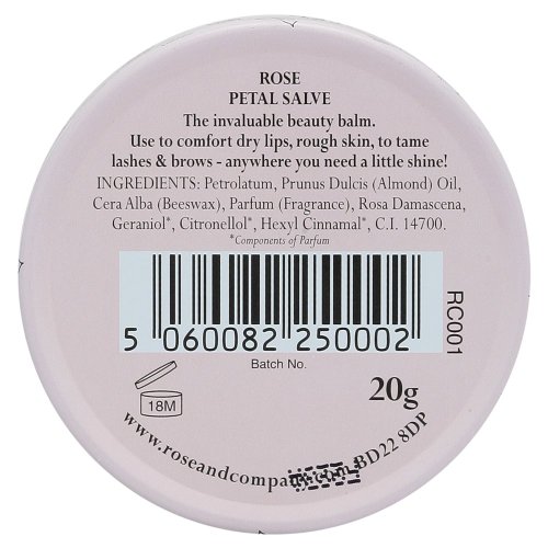 Rose And Co Rose Petal Salve Excellent All Round Beauty Salve With Beeswax 20g