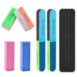 KissDate 10 Pcs Nail File Set Buffers 4 Shapes Professional Nail Files Block 7 Ways Buffer Block for Trim Double Sided Emery Board Manicure Set f