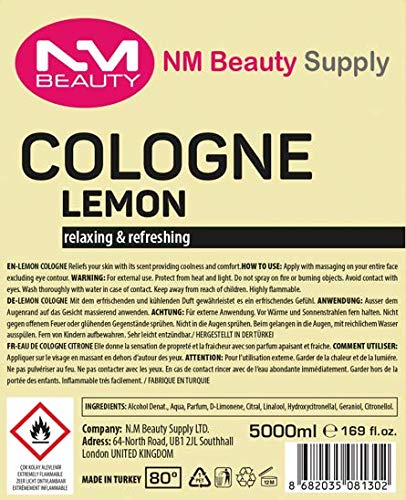 NMB Professional Traditional Turkish lemon cologne barber 5 litre. 5000ml