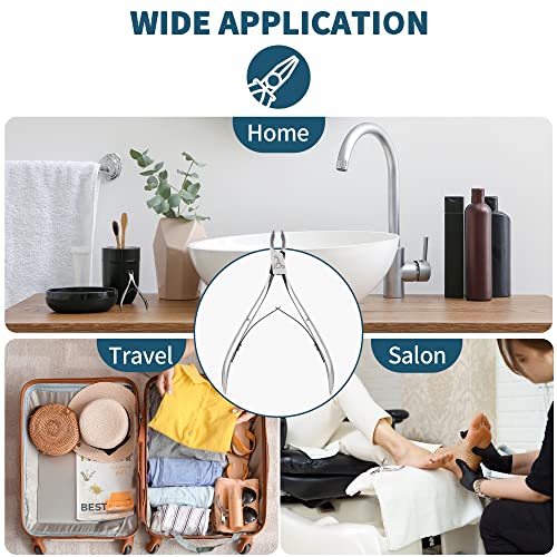 Armiz Cuticle Cutter Stainless Steel Professional Cuticle Nipper for Manicure and Pedicure - Cuticle Remover Tool (Silver) with 0.25-inch Sharp B